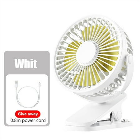 

MATHOWAL USB Rechargeable Mini Clip Fan Quiet 3-Speed Wind Clip-on Desktop Fan Adjustable 720 Rotation Desk Fan for Bedroom Dorm Stroller