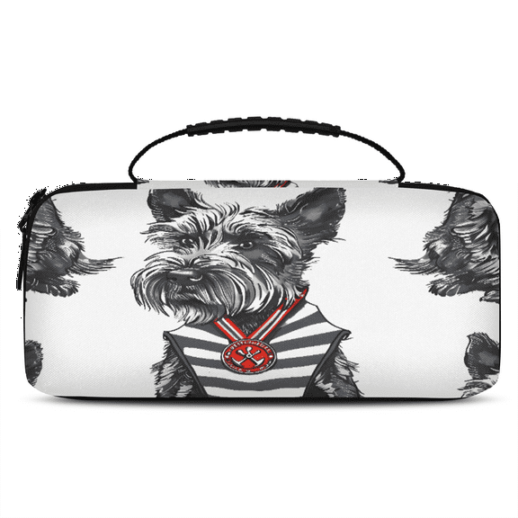 Herdesigns Scottish Terrier Dog Carrying Case for Nintendo Switch 2 with 20 Game Card Slots, Portable Travel Carry Case for Accessories and Console