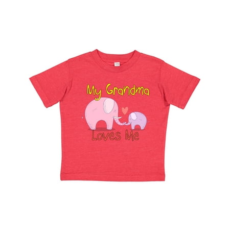 

Inktastic My Grandma Loves Me Gift Toddler Boy or Toddler Girl T-Shirt