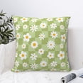 thumbnail image 4 of Yiaed Daisies Flowers Print Pillow Covers Super Soft Decorative Square Throw Pillow Covers Case Cushion Covers for Sofa Couch Bedroom Car Decor（No pillow core）-22"x22", 4 of 7