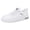 White, variant on AUDeals Men Women Height Increasing Leather Sneakers Platform Low Top Chunky Lace Up Walking and Tennis Shoes