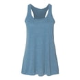 thumbnail image 1 of Bella Ladies Flowy Racerback Tank, XS, Heather Deep Teal, 1 of 3