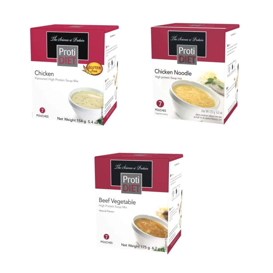 Proti Diet 15g Protein Soup Variety Pack