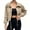 Dark khaki, variant on Spring Fall Women Long Sleeve Turn-down Collar Casual Zipper Jacket Loose Anorak Crop Coat with Pocket