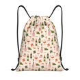 thumbnail image 1 of Bingfone Wine Bottles With Grapes Drawstrings Backpacks Bags for Men Women Gym Drawstrings Bag-Small, 1 of 6