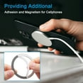 thumbnail image 3 of Uxcell 4 Pack 55x0.9mm Universal Wireless Magnetic Metal Ring Sticker for Phone Case Sequin Gold, 3 of 6