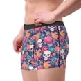thumbnail image 2 of Pofeuu colorful Skull flower daisy Print Men’s Boxer Briefs, Moisture-Wicking Underwear, Regular,Trunk-Large, 2 of 5