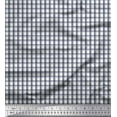 thumbnail image 1 of Soimoi polyester Crepe Fabric Window Pane Check Printed Craft Fabric by the Yard 52 Inch Wide, 1 of 3