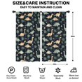 thumbnail image 2 of Blackout Kids Curtains,Dark Green Leafy Dinosaurs Pattern Childrens Insulated Curtains Set Of 2,Bedroom Essentials,Toddler Room Decor 42"x84", 2 of 5