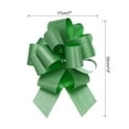 thumbnail image 2 of 5pcs 7 Inch Large Pull Bow Gift Wrapping Big Pull Bows Ribbon Green for Wedding Baskets Presents Christmas, 2 of 6