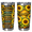 White, variant on Lotusprint LLC Personalized Sunflower Stainless Tumbler 20oz Flat 2D Print, Floral Sunflower Tumbler