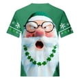 thumbnail image 3 of Goodtrade8 Big and Tall Mens St.Patricks's Day Funny Green Printed Short Sleeve Casual Crew Neck Summer Wear, 3 of 4
