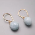 thumbnail image 4 of K-KED Real S925 Silver Earrings Drop Women's Charm Aquamarine Earrings Hoop Gift, 4 of 4