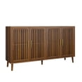 thumbnail image 5 of Walnut Sideboard Buffet Cabinet With Storage,Fluted Sideboard with Grille-Striped Doors,Accent Cabinet with Doors,Credenzas for Living Room,Dining Room,Kitchen, 5 of 7