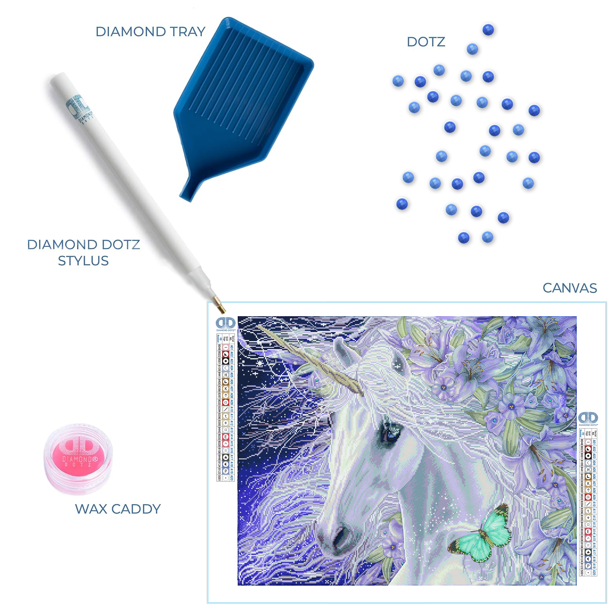 Diamond Dotz Lillicorn Unicorn Diamond Painting Kits for Adults - Diamond Art Kits a Relaxing Creative Craft Kit with Dotz Gems  26.4"x33"