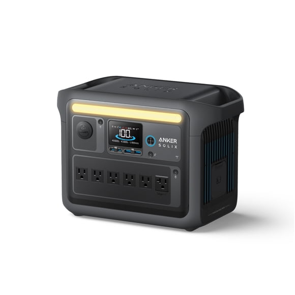 Central eléctrica portátil Anker SOLIX C1000 1056Wh con energía solar