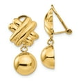thumbnail image 1 of 14K Yellow Gold Non-pierced Fancy Ball Earrings, 1 of 2