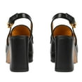 thumbnail image 5 of YDN Women Square Toe Chains Slingback Pumps Buckled Backstrap High Block Heels Outdoor Date Work Loafer Shoes Size 12 Black, 5 of 5