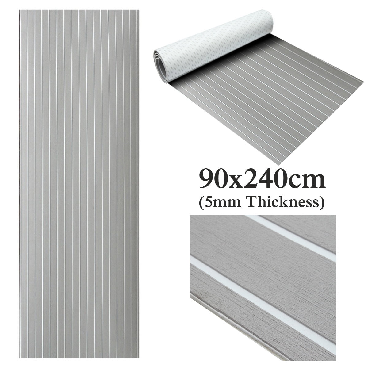 Marine EVA Foam Boat Sheet Faux Teak Decking Yacht Flooring Floor Sheet SelfAdhesive Mat