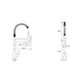 thumbnail image 6 of Bothwa Home KF-YQ605-MB 19-Inch Enzoh Kitchen Faucet in Matte Black Finish, 6 of 9