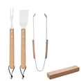 thumbnail image 2 of MidOcean Ensemble d'Outils de BBQ Chêne Fumé (Lot de 3), 2 of 5