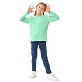 thumbnail image 4 of Cooraby 5 Pack Girls' Long Sleeve Tees Kids T-Shirts Soft Toddler Girls Crewneck T-Shirts, 4 of 9