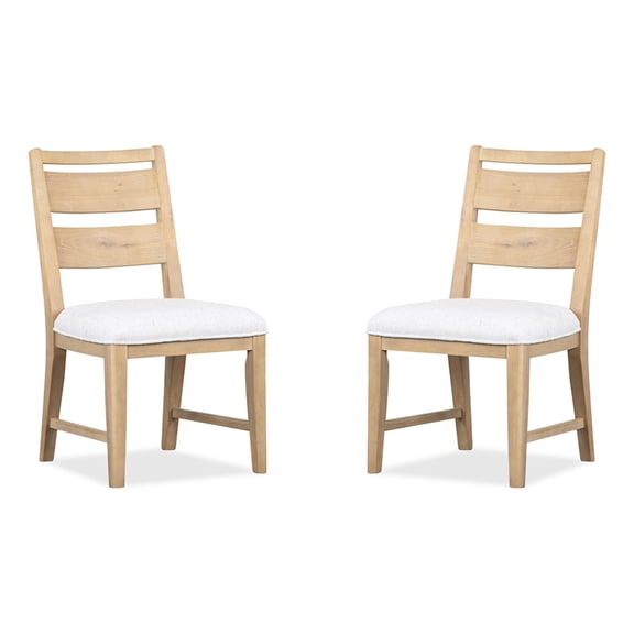 Magnussen Home Somerset Butternut Upholstered Side Chair Two Pack