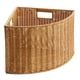 thumbnail image 2 of Cesta de almacenamiento de esquina con espacio estrecho, caja de almacenamiento triangular versátil tejida para regalos Mango lateral, 2 of 8