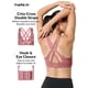 thumbnail image 3 of Sujetador deportivo Yvette High Impact con espalda cruzada, rosa roja S, 3 of 9