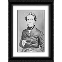 Juan Bautista Ceballos (Cevallos), half-length portrait, facing front 18x24 Double Matted Black Ornate Framed Art Print