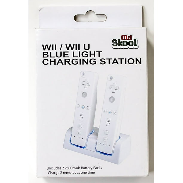 Wii Dual Charging Station w/ 2 Rechargeable Batteries & LED lights for Wii Remote Control