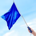 thumbnail image 7 of Uxcell Flag Pole 5.25 Feet Telescopic Handheld Flagpoles, Stainless Steel Tour Guide Portable Flag Pole Blue, 7 of 7