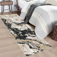 thumbnail image 4 of JoanKaren Abstract Area Rugs, 2'x8' Washable Kitchen Runner Abstract Marble Pattern Rug Runners for Hallways Non Slip,Black, 4 of 7