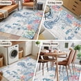thumbnail image 6 of Coastal Jellyfish 3'x5' Washable Rug, Beach Nautical Ocean Coral Seahorse Vintage Non-Slip Area Rugs for Entryway Kitchen Classroom, StainResistant Dorm Throw Carpet, Low Pile Soft Indoor Floor Mat, 6 of 9