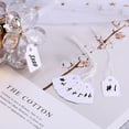 thumbnail image 3 of 500 Pcs Small Price Tags with String Attached 0.6 x 0.95 in White Blank Marking Tag Writable Merchandise Strung Hang Label Pricing Marking Gift Display Tag for Jewelry Clothing Yard Sale Garage, 3 of 7