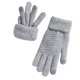 thumbnail image 2 of Guantes de invierno para mujer, cálidos, con pantalla táctil, de punto medio y largo, de felpa, de poliéster., 2 of 3