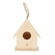 thumbnail image 2 of Casa de pájaros colgante de madera para exteriores, caja nido para pájaros, sin terminar, pintable Estilo6, 2 of 6