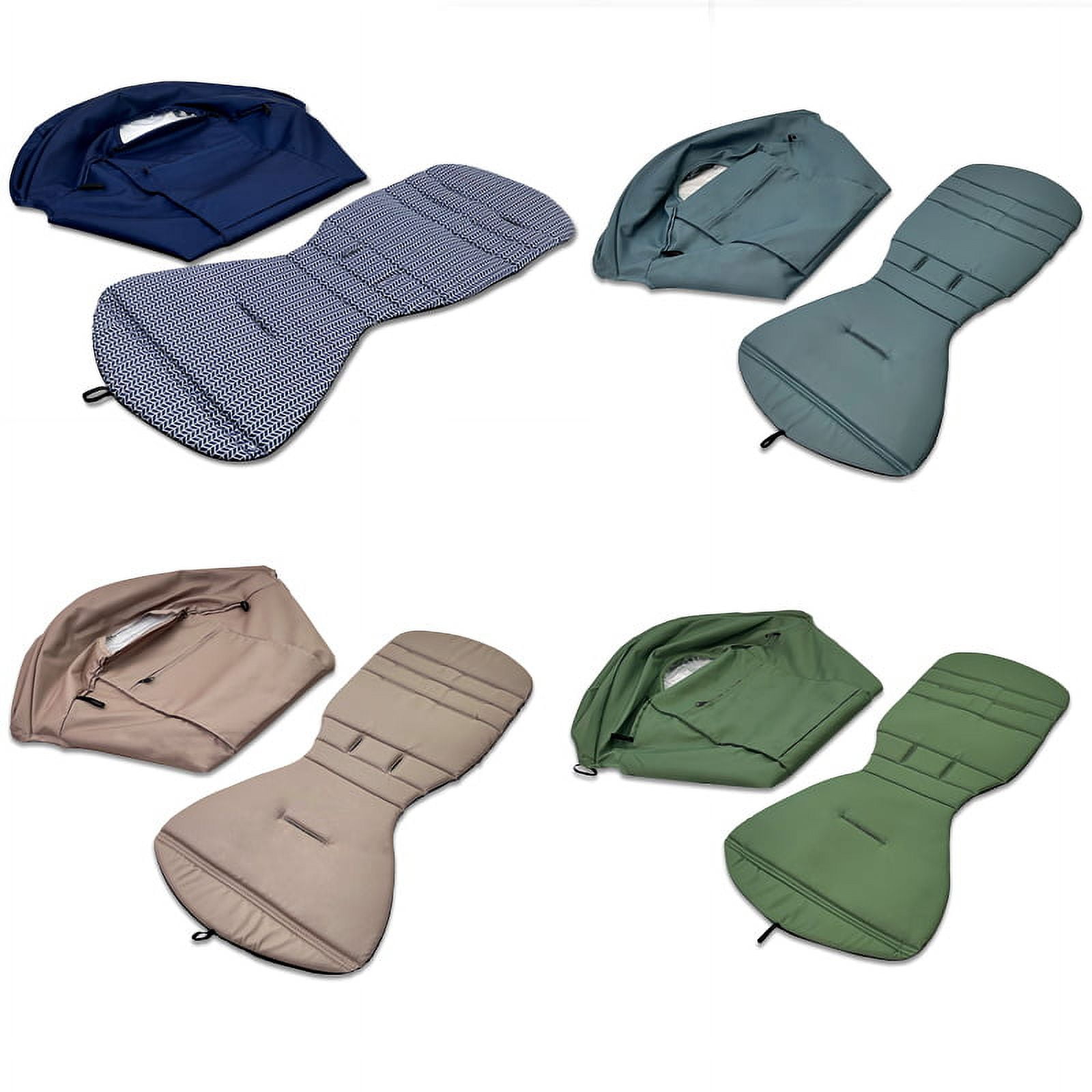 175 Degrees Stroller Hood & Mattress For Babyzen Yoyo2 Yoya Baby Stroller Accessories With Back Zipper Pocket Cushion For Yoyo