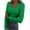 Green, variant on Going out Tops for Women Long Sleeve Shirts Scoop Neck Tops Tee Slim Fitted Ribbed Knit Basic Shirts