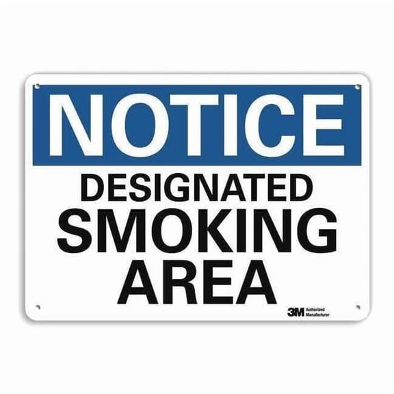 Lyle Notice Sign,10 inx14 in,Plastic U5-1118-NP_14X10