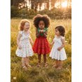 thumbnail image 6 of BemeyourBBs Toddler Baby Girl Summer Smocked Dress Sleeveless Tie-up Heart Watermelon Shell Ruffle A-line Dress Beach Sundress, 6 of 9