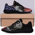 thumbnail image 3 of Labrador Retriever Lover American flag US Shoes Sneakers Black Size 6, 3 of 7