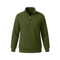 thumbnail image 4 of Men's Quarter Zip Sweater Textured Knit Business Casual Pullover, 4 of 5