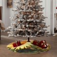 thumbnail image 4 of Sikiie Golden Sunflower In Field Christmas Tree Skirt, Christmas Tree Decorations, Christmas Decor, Tree Mat Decoration(30-48IN)-36", 4 of 6