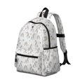thumbnail image 2 of Unicorn and Heart White Pattern Cute School Backpack with Padded Back and Adjustable Shoulder Straps 13.4"x11"x4.7", 2 of 5