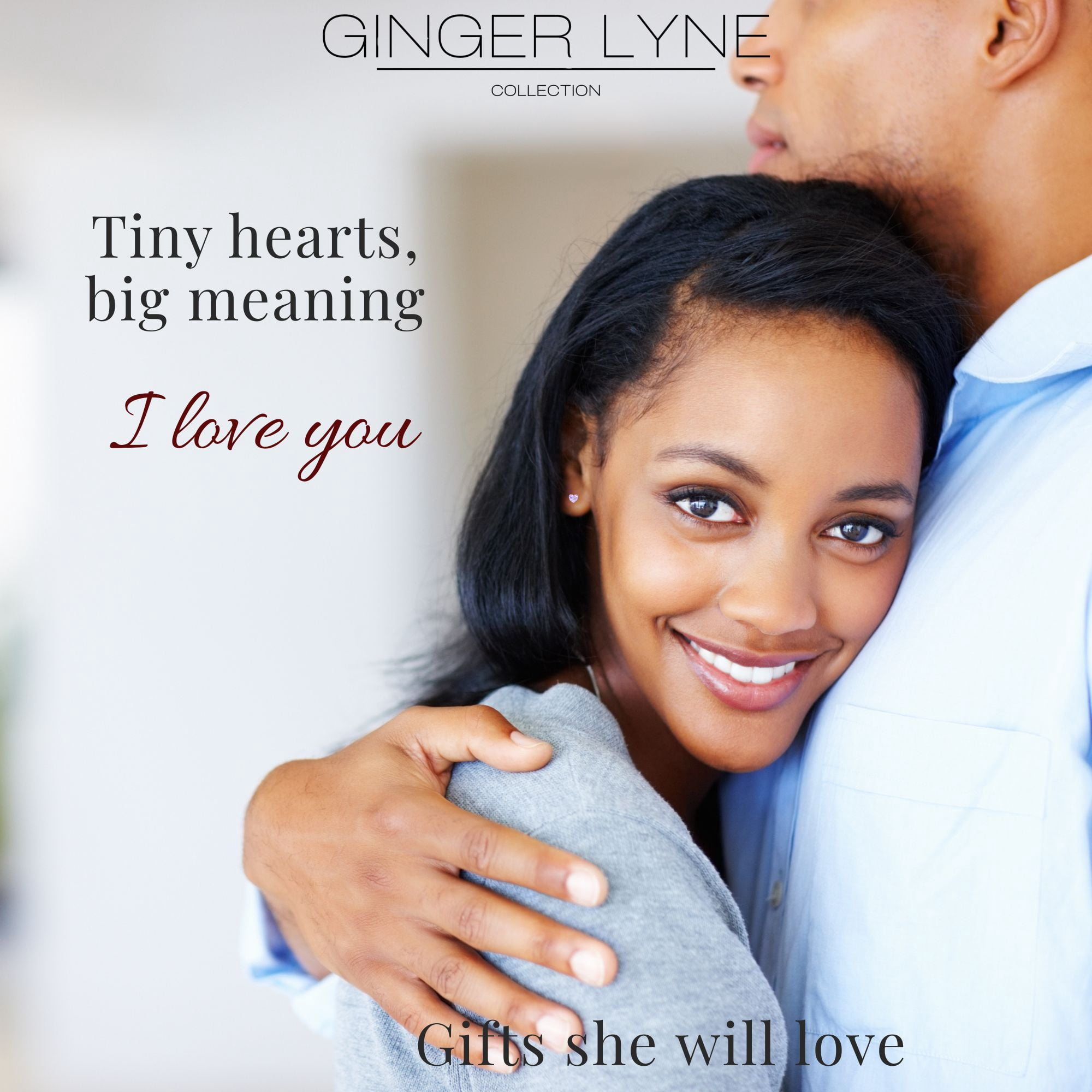 Small Heart CZ Solitaire Flat Back Stud Earrings Body Piercings by Ginger Lyne 2 Sets Post 6mm 8mm Included