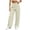 Beige wide leg flowy pants for women a1, variant on Cagogo Women's Wide Leg High Waisted Flowy Pants Casual Loose Solid Lounge Yoga Trousers Travel Beach Work Clothes, Black L