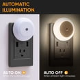 thumbnail image 3 of LED Plug In Night Light,Outlet Wall Night Light with Automatic Dusk to Dawn Sensor for Kids Nursery Bedroom Bathroom Kitchen Hallway,0.5W Daylight White (6 Pack), 3 of 5