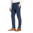 thumbnail image 3 of Kenneth Cole Reaction Stretch Shadow Check Slim Fit Dress Pants Blue, 3 of 3
