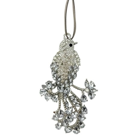 Crystal Bird Ornament Christmas Tree Holiday Hanging Decor